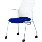 【別途送料あり】プラス（PLUS）　６２９６７７）会議イス　チェダーＣ　ＭＢ－Ｗ５３ＳＨ　ＮＢＬ　【品番：MB-W53SH NBL】