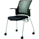 プラス（PLUS）　６２９４２８）会議イス　チェダーＣ　ＭＢ－Ｗ６３ＮＨ　ＢＫ　【品番：MB-W63NH BK】