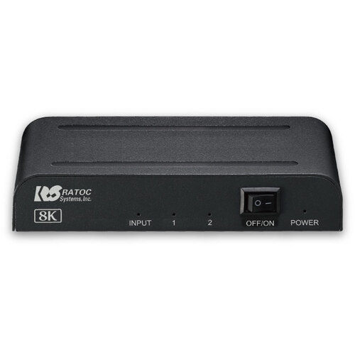 ラトックシステム ８Ｋ相応う１インプット２最終生産物ＨＤＭＩ分かち合う器 【品番：RS-HDSP2-8K】