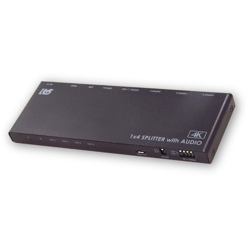 ラトックシステム　４Ｋ６０Ｈｚ／ダウンスケール対応　外部音声出力付　ＨＤＭＩ分配器（１入力４出力）　【品番：RS-HDSP4PA-4K】