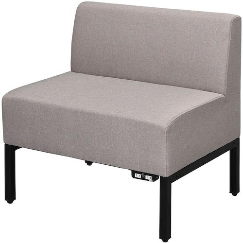 【別途送料あり】アール・エフ・ヤマカワ（RFY）　カッコ　ファブリックソファ　Ｗ７２０　ベージュ　コンセント付キ　【品番：RFFBS-72BE-NC】｜住設プロ　店