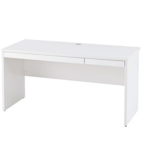 【別途送料あり】アール・エフ・ヤマカワ（RFY）　ノルム　木製デスク２　Ｗ１４００ｘＤ６００　ホワイト　【品番：Z-RFPLD-1460W2】