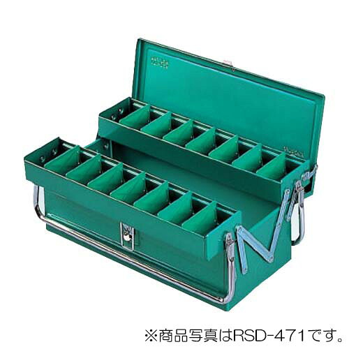 リングスター RSD高級二段式ボックス グリーン 【品番:RSD-411】|住設プロ 店