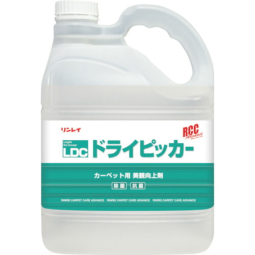 【別途貨物輸送あり】リン花の冠 ＲＣＣ ドライピッカー ４Ｌ エコ瓶 （引っ敷き美観盛りかえす剤） 【3個】 【品番：454232】