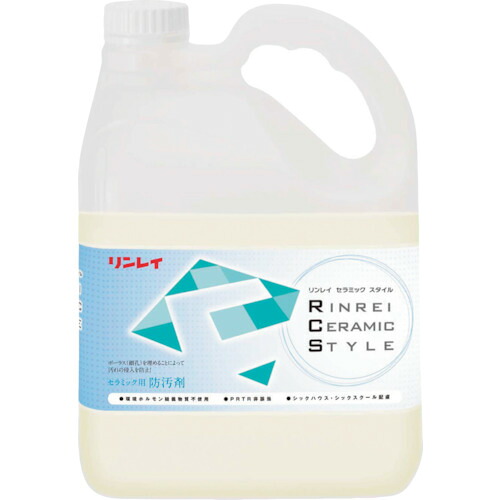 【別途貨物輸送あり】リン花の冠 ＲＣＳ 陶芸用 防汚剤 ４Ｌ エコ壜 【3個】 【品番：717034】
