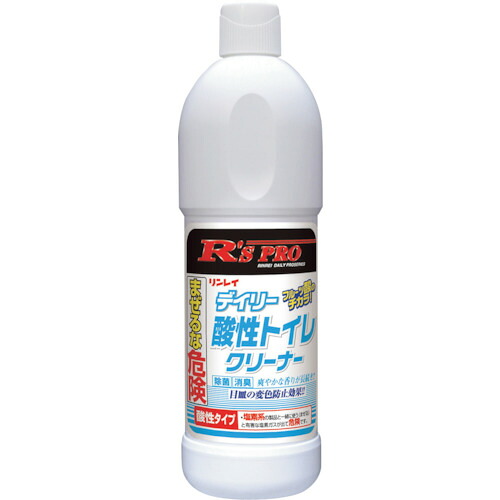 【別途送料あり】リンレイ　Ｒ’ｓＰＲＯ　デイリー酸性トイレクリーナー　８００ＭＬ　【12個】　【品番：787734】