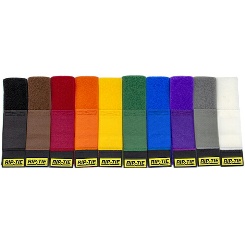 RIP-TIE 有線テレビ一回り ３８．１粍Ｘ３８１粍 １０本入 虹 【品番：D-15-010-RW】