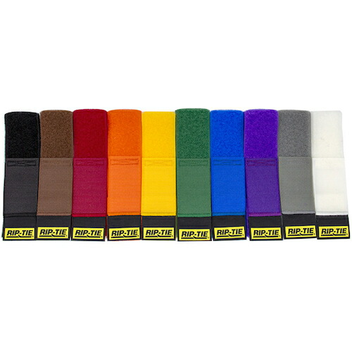 RIP-TIE ケーブルラップ ３８．１ｍｍＸ５０８ｍｍ １０本入 虹 【品番：D-20-010-RW】