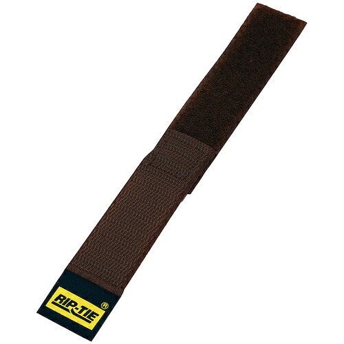 RIP-TIE ケーブルラップ 25.4mmX228.6mm 100本入 茶 【品番:H-09-100-BN】