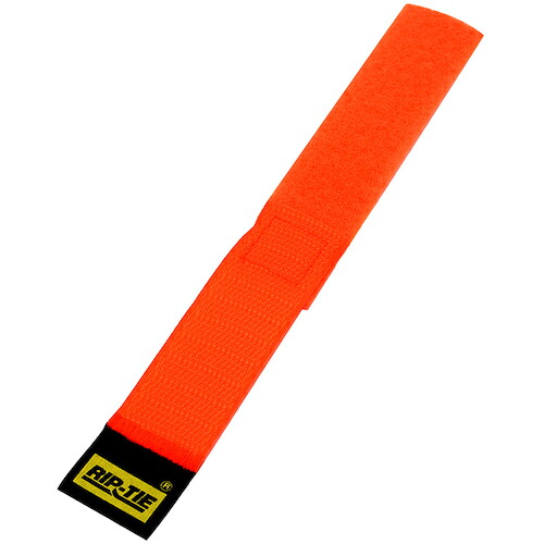RIP-TIE　ケーブルラップ　２５．４ｍｍＸ２２８．６ｍｍ　１００本入　ネオンオレンジ　【品番：H-09-100-NO】