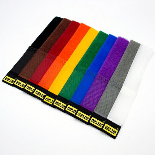 RIP-TIE ケーブルラップ 25.4mmX533.4mm 100本入 虹 【品番:H-21-100-RW】