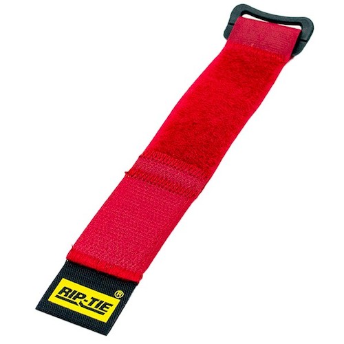 RIP-TIE　ケーブルラップバックル　２５．４ｍｍＸ２２８．６ｍｍ　１００本入　赤　【品番：HB-09-100-RD】