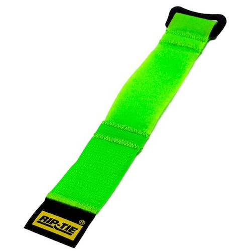 RIP-TIE　ケーブルラップバックル　２５．４ｍｍＸ５３３．４ｍｍ　１０本入　ネオングリーン　【品番：HB-21-010-NG】