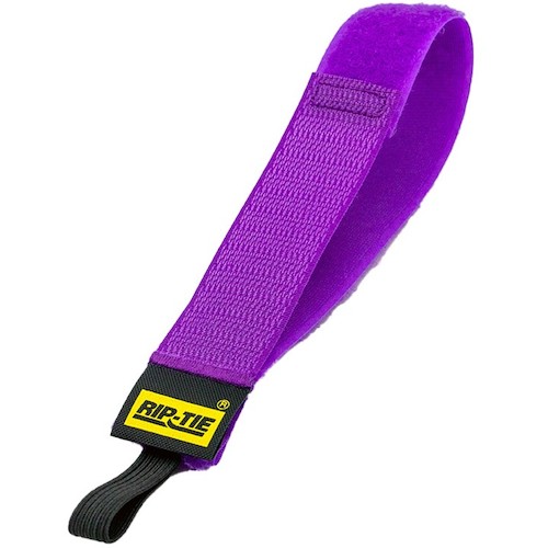 RIP-TIE ケーブルラップゴム吊りひも ２５．４粍Ｘ６０９．６粍 １００本入 紫 【品番：HE-24-100-V】