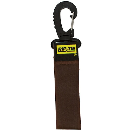 RIP-TIE　ケーブルキャリアー（スナップフック）　２５．４ｍｍＸ２２８．６ｍｍ　１０本入　茶　【品番：J-09-010-BN】