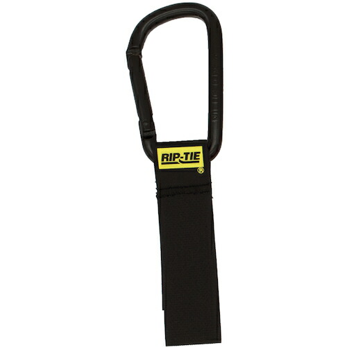 RIP-TIE 有線テレビ履歴（カラビナ８ｃｍ・黒） ２５．４粍Ｘ２２８．６粍 １０本入 黒 【品番：J-B9-C10-BK】
