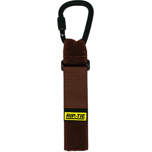 RIP-TIE　ケーブルキャリアー（安全環付きカラビナ）　５０．８ｍｍＸ６０９．６ｍｍ　１本入　茶　【品番：JP-24-E1P-BN】