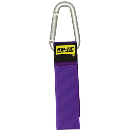 RIP-TIE　ケーブルキャリアー（三角カラビナ・銀）　２５．４ｍｍＸ２２８．６ｍｍ　５０本入　紫　【品番：J-S9-T50-V】