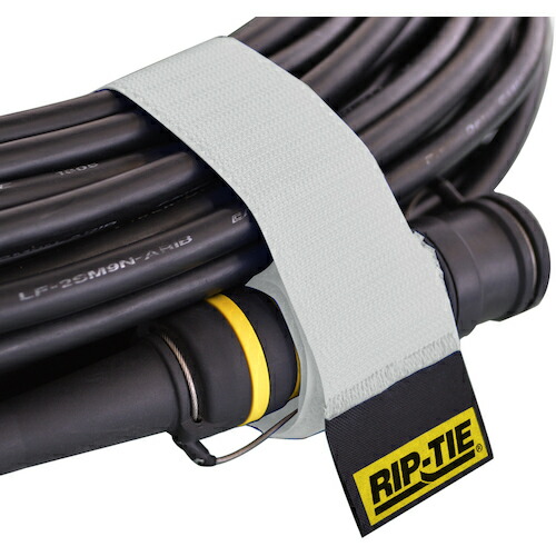 RIP-TIE　オプティカルラップ　ウェビング付き　３８ｍｍ×３５０ｍｍ　５０本入　白　【品番：OPW-14-050-W】