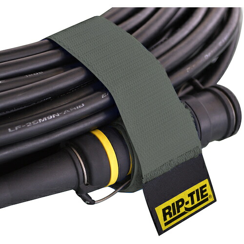 RIP-TIE　オプティカルラップ　ウェビング付き　３８ｍｍ×５５０ｍｍ　１０本入　灰　【品番：OPW-22-010-GY】