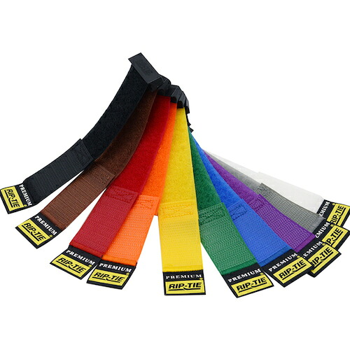 RIP-TIE　リップロックケーブルラップ　２５．４ｍｍＸ１６５．１ｍｍ　１００本入　虹　【品番：RLH-065-100-RW】