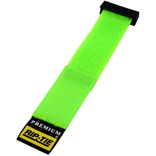 RIP-TIE　リップロックケーブルラップ　２５．４ｍｍＸ２４１．３ｍｍ　１００本入　ネオングリーン　【品番：RLH-095-100-NG】
