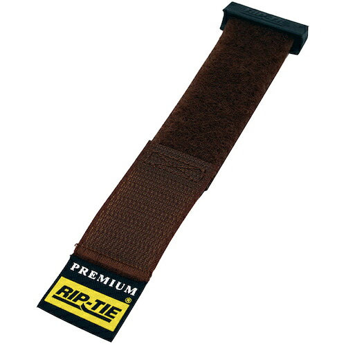 RIP-TIE　リップロックケーブルラップ　２５．４ｍｍＸ５４６．１ｍｍ　１０本入　茶　【品番：RLH-215-010-BN】