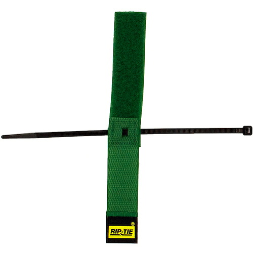 RIP-TIE　ケーブルハンガー　２５．４ｍｍＸ７６．２ｍｍ　１００本入　緑　【品番：S-03-100-GN】