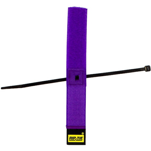 RIP-TIE ケーブルハンガー ２５．４ｍｍＸ５３３．４ｍｍ １０本入 紫 【品番：S-21-010-V】