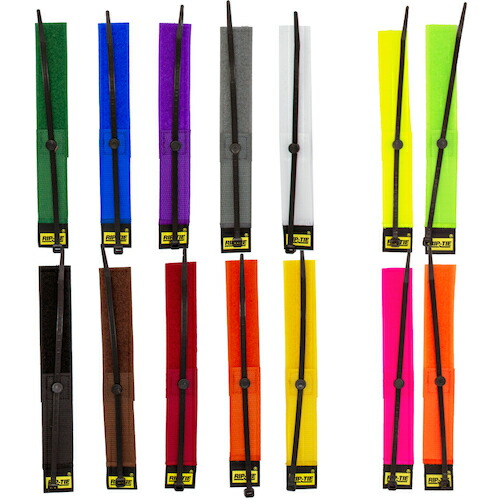 RIP-TIE　回転式ケーブルハンガー　２５．４ｍｍＸ５３３．４ｍｍ　１００本入　虹　【品番：S-P21-100-RW】