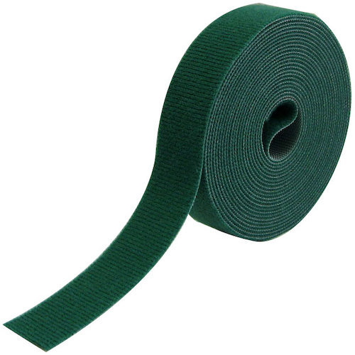 RIP-TIE ラップストラップ １２．７粍Ｘ１８２．８８ｍ １巻 緑 【品番：W-60-1SP-GN】