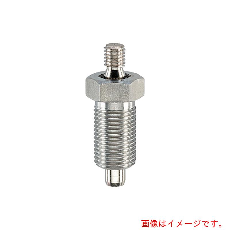 ロームヘルド・ハルダー　ＨＡＬＤＥＲ　インデックスボルト　六角カラー付　ノブなし　ＳＵＳ　呼び寸８ネジ部Ｍ１６×１．５　【品番：22120.0428】