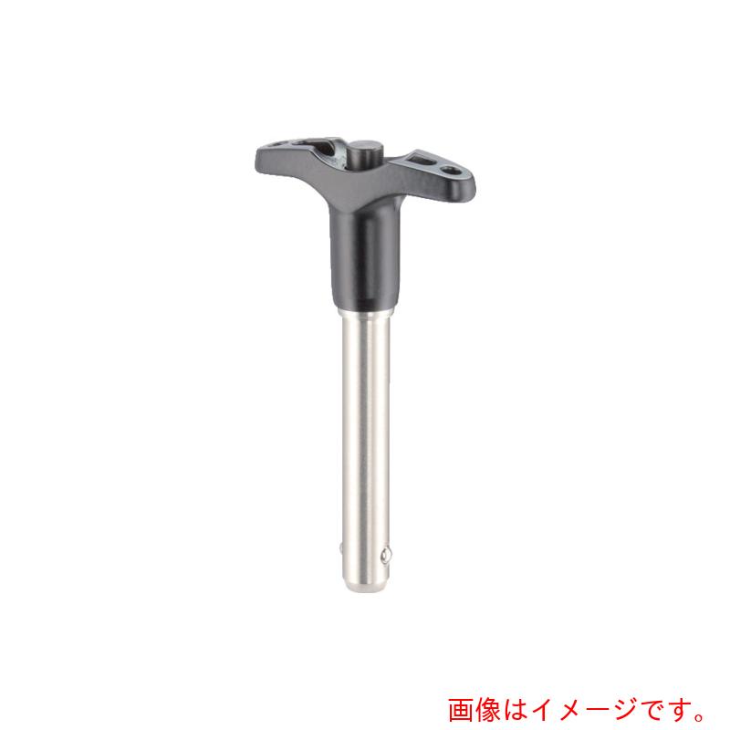 ロームヘルド・ハルダー　ＨＡＬＤＥＲ　ボールロックピンセルフロッキングＴ形グリップ付　ＳＵＳ　ピン径２５ピン長さ９０　【品番：22340.0104】