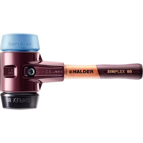 ロームヘルド・ハルダー　ＨＡＬＤＥＲ　ＳＩＭＰＬＥＸハンマー　ＴＰＥソフト／ゴム複合材　鋳造製ハウジングと高品質かつ短い木製ハンドル　【品番：3012.082】