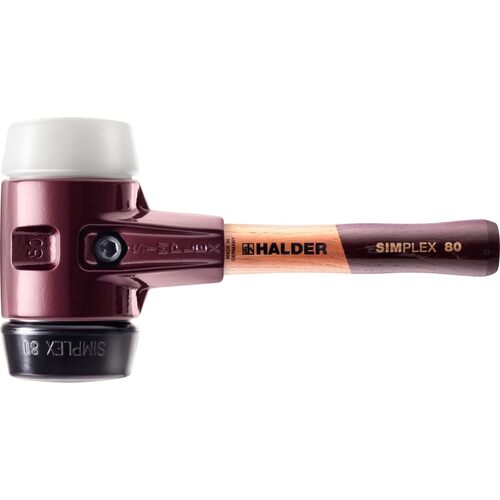 ロームヘルド・ハルダー　ＨＡＬＤＥＲ　ＳＩＭＰＬＥＸハンマー　ゴム複合材／スーパープラスティック鋳造製ハウジングと高品質かつ短い木製ハンドル径８０ｍｍ　全長３２５ｍｍ　【品番：3027.082】｜住設プロ　店