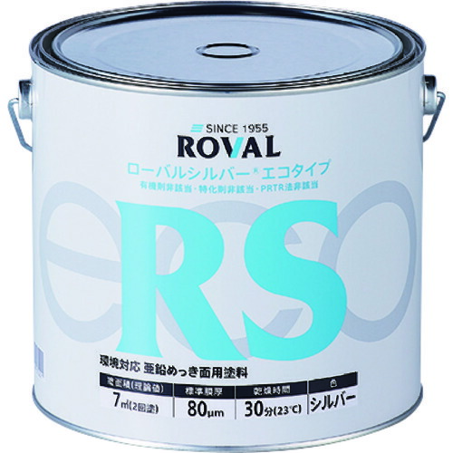 ローバル（ROVAL）　亜鉛メッキ塗料　ローバルシルバーエコタイプ　３．５ｋｇ缶　【品番：SE-3.5KG】
