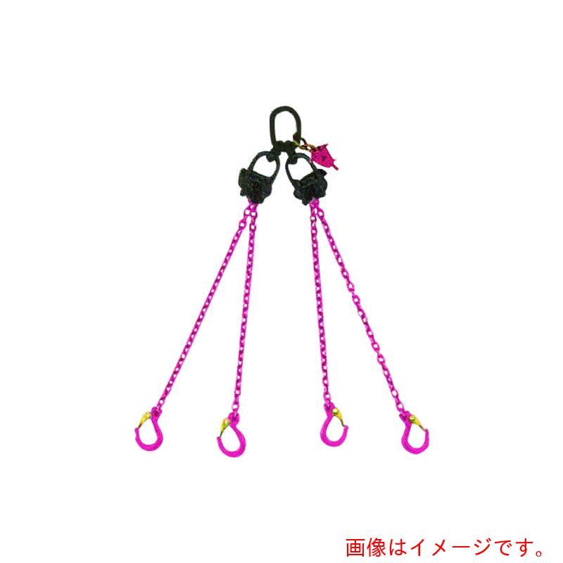 RUD Ketten Rieger \u0026 Dietz 大物 ４ＭＭ４本吊 長さ合わせる付 ミニリフターセット （チェーン店折長さ２Ｍ） 【品番：VML4-4-2】
