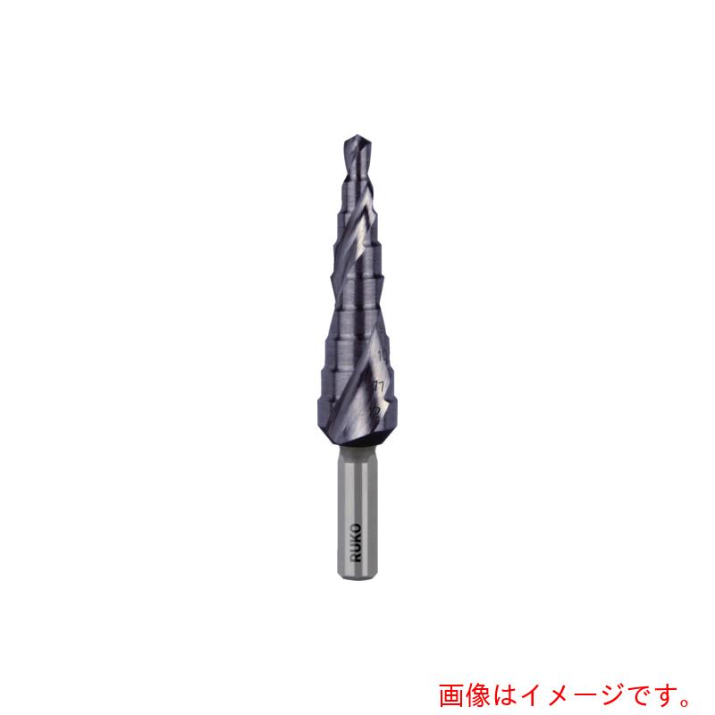 RUKO ２枚刃スパイラルステップドリル １２粍 チタン軽銀 【品番：101050-9F】
