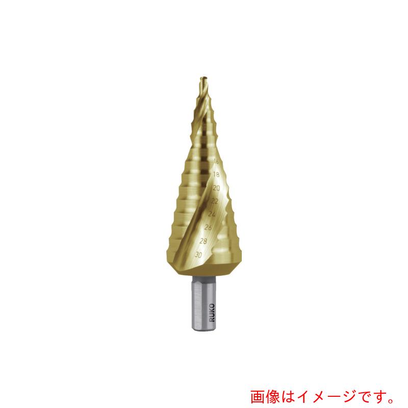 RUKO ２枚刃スパイラルステップドリル ３０粍 チタン 【品番：101052T】