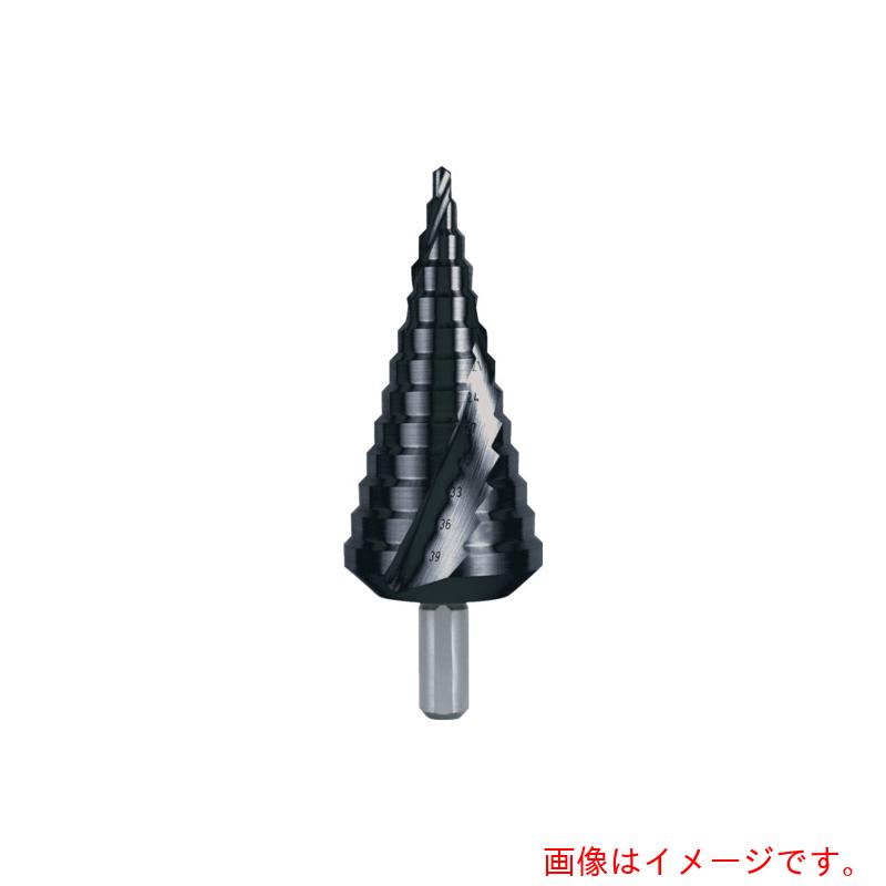 RUKO ２枚刃スパイラルステップドリル ３９粍 チタン軽銀 【品番：101056F】