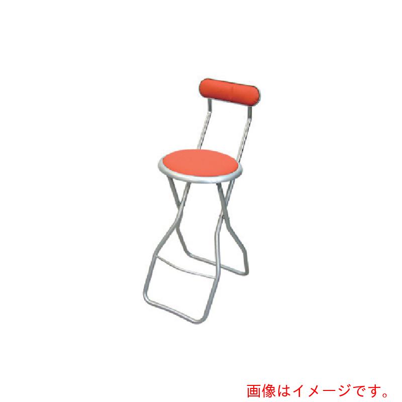 ルネセイコウ　キャプテンハイチェア　赤　【品番：H-6A0/03】