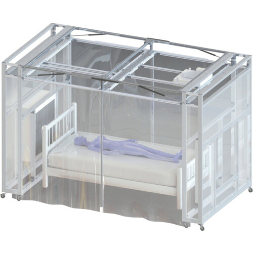 【別途送料あり】伸榮産業　折畳式陰圧ブース　患者ベッド用　ＤＣＴ&minus;３　【品番：DCT-3】｜住設プロ　店