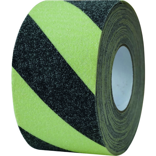 セーフラン安全用品（SAFERUN）　蓄光滑り止めテープ　幅１００ｍｍ×１８ｍ　蓄光トラ　【品番：11636】 14,612円