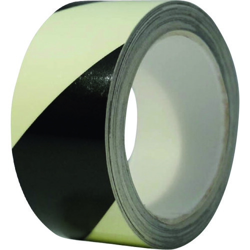 【別途送料あり】セーフラン安全用品（SAFERUN）　蓄光テープ　幅５０ｍｍ×１０ｍ　蓄光トラ　【品番：20155】