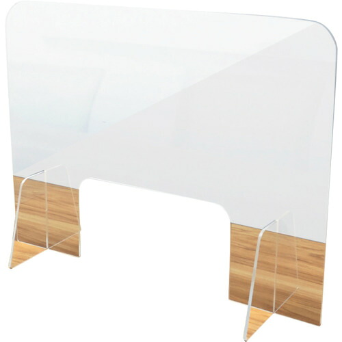 【別途送料あり】セーフラン安全用品（SAFERUN）　飛沫ガードアクリルパネル（窓あり）　【品番：J2396】