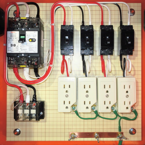 【別途貨物輸送あり】セフティー灯し火設備（SAFETY） はかり知る照明ランプ分電盤 ＳＬ３０－４０ 主幹３０Ａ ４回路 【品番：SL30-40】