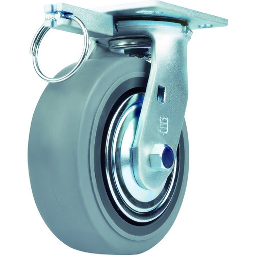 SamsongCaster　重荷重用キャスター　自在　ゴム車１２５ｍｍ　【品番：TP6650-MIR BB TG】
