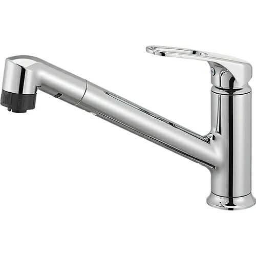SANEI　シングルワンホールスプレー混合栓（省施工ナット付） 一般地用　【品番：K87101JV-U-13】｜住設プロ　店