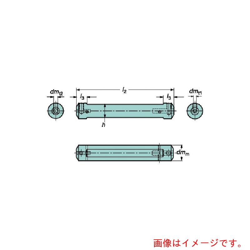 サンドビック　コロマントカンパニー　ＳＡＮＤＶＩＫ　円筒平取り付きシャンク　コロターンＸＳアダプタ（４２５）　【品番：CXS-A22-07】