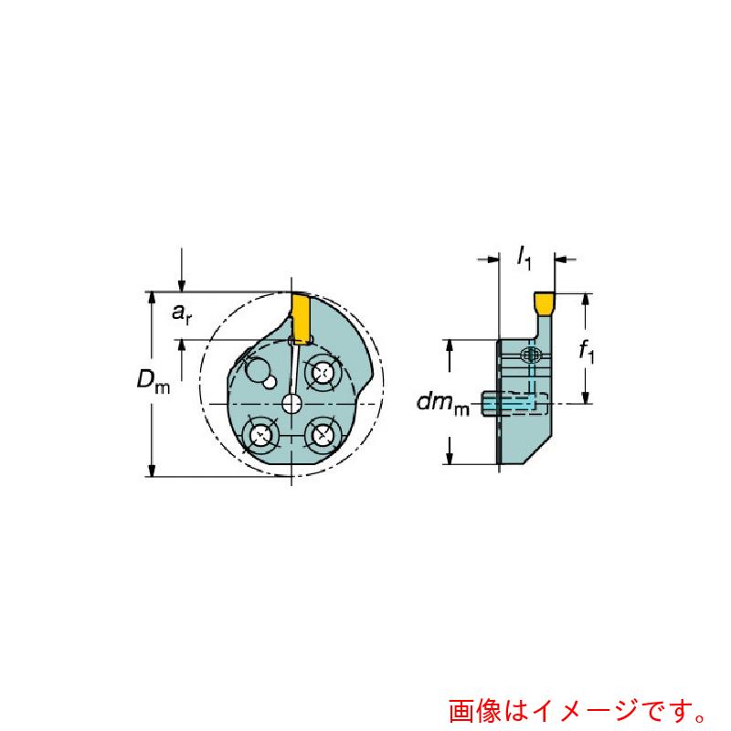 サンドビック　コロマントカンパニー　ＳＡＮＤＶＩＫ　コロターンＳＬ　Ｔ－Ｍａｘ　Ｑ－カット用カッティングヘッド（４２０）　【品番：570-32L151.21-20-20】